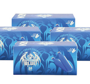 4 boxes of 24 Special Blue 8g Nitrous Oxide Chargers