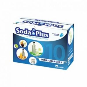 Soda Plus 8 gram CO2 Cartridges 10 Pack